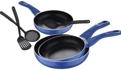 SAN IGNACIO Pfannen-Set LAND INDIGO blau Aluminium 6 tlg.