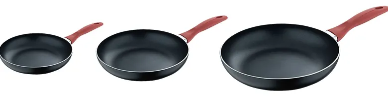 SAN IGNACIO Pfannenset NAVY MAPLE schwarz Aluminium 3 tlg.