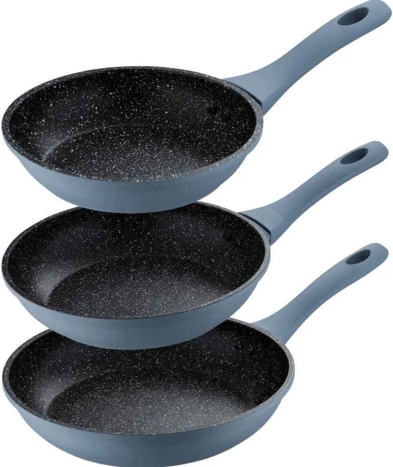 SAN IGNACIO Pfannen-Set NIZA blau Aluminium 3 tlg.