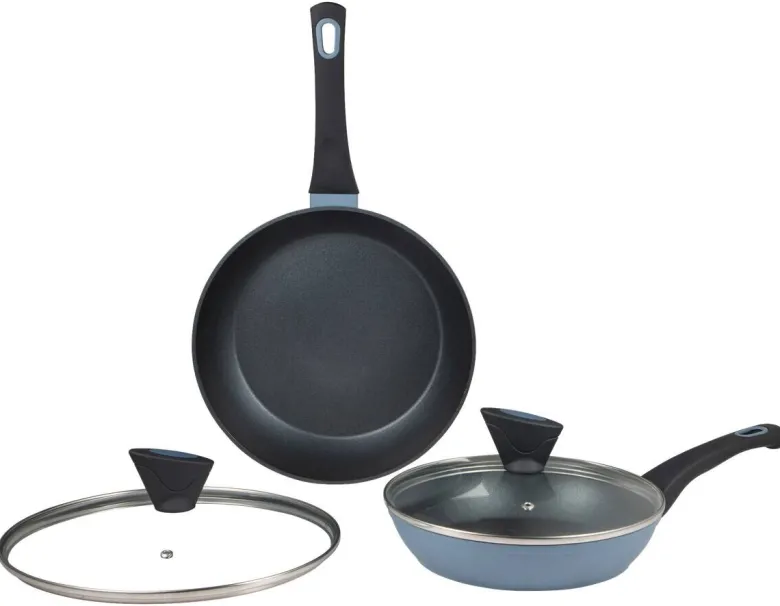 SAN IGNACIO Pfannenset VERA blau Aluminium 4 tlg.