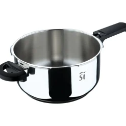 SAN IGNACIO Schnellkochtopf CRETA schwarz Edelstahl B/H/L: ca. 27x32,5x42 cm