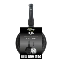 SAN IGNACIO Topf-Set IBON BLACK schwarz Aluminium