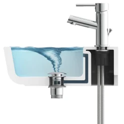 Sanitärinstallation Chrom