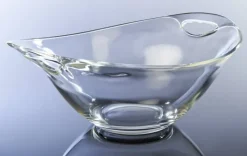 Schale klar Glas B/H/L: ca. 23x12x23 cm