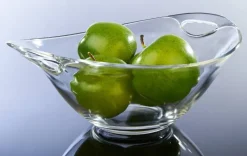 Schale klar Glas B/H/L: ca. 23x12x23 cm