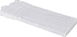 Scheibengardinen-Meterware Isla reinweiß H: ca. 45 cm