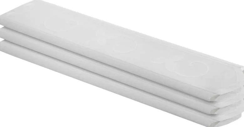 Scheibengardinen-Meterware weiß H: ca. 75 cm