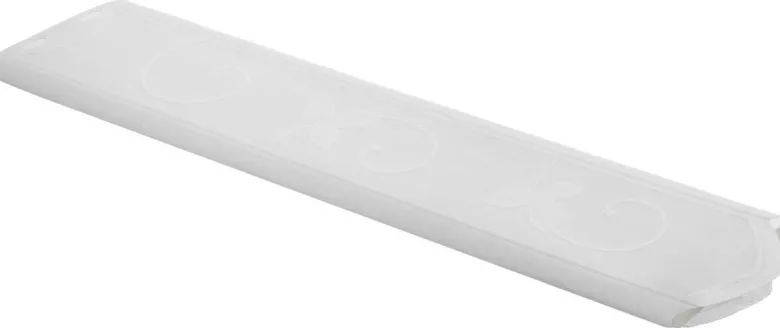 Scheibengardinen-Meterware weiß H: ca. 75 cm
