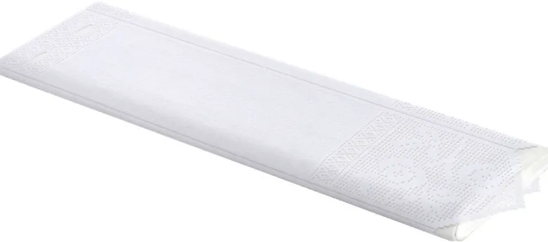 Scheibengardinen-Meterware weiß H: ca. 60 cm