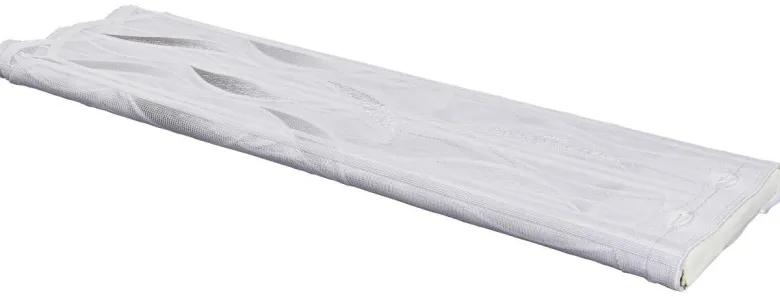 Scheibengardinen-Meterware grau H: ca. 60 cm