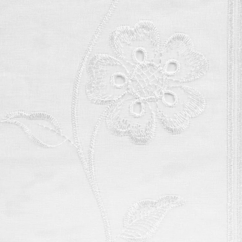 Scheibengardinen-Meterware Amore weiß H: ca. 60 cm