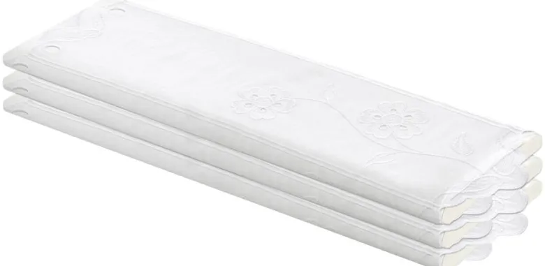 Scheibengardinen-Meterware Amore weiß H: ca. 60 cm