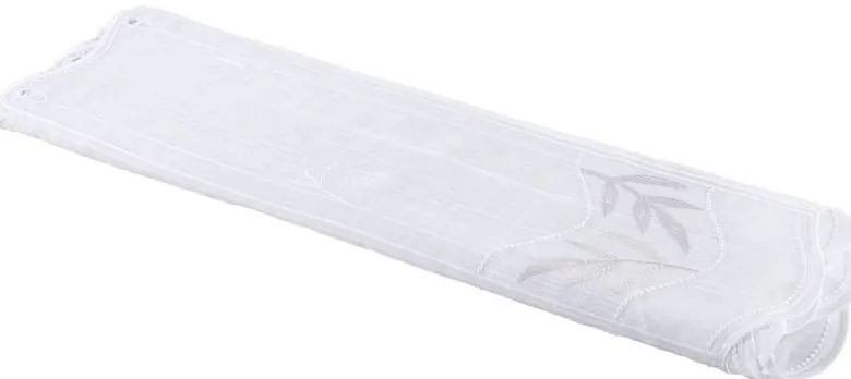 Scheibengardinen-Meterware Isabel weiß H: ca. 60 cm