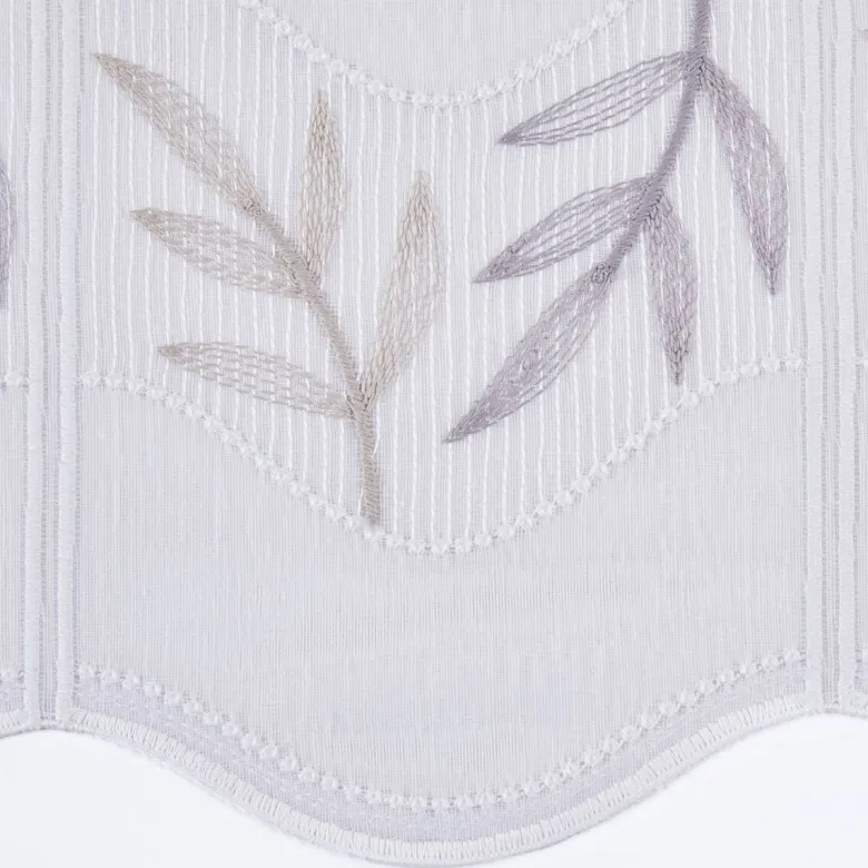 Scheibengardinen-Meterware Isabel weiß H: ca. 60 cm
