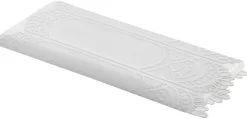 Scheibengardinen-Meterware Jengen weiß H: ca. 50 cm
