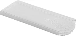 Scheibengardinen-Meterware weiß H: ca. 60 cm