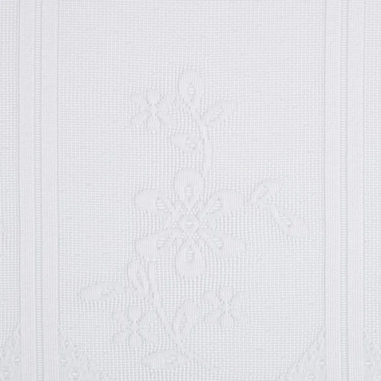 Scheibengardinen-Meterware weiß H: ca. 60 cm