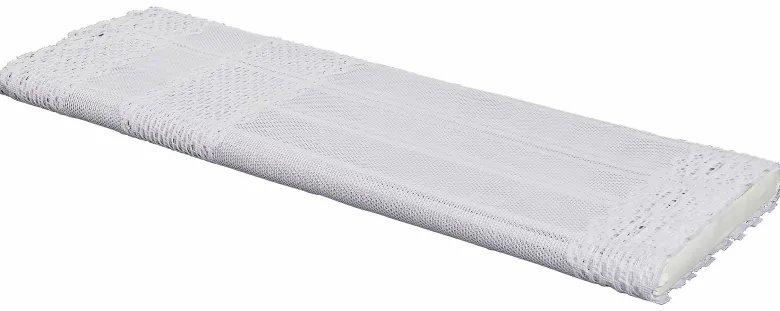 Scheibengardinen-Meterware weiß H: ca. 50 cm