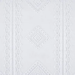Scheibengardinen-Meterware Raute weiß H: ca. 90 cm