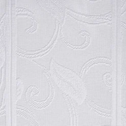 Scheibengardinen-Meterware Ranke weiß H: ca. 80 cm