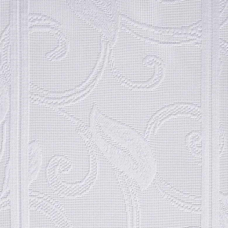Scheibengardinen-Meterware Ranke weiß H: ca. 60 cm