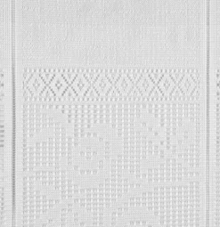 Scheibengardinen-Meterware weiß H: ca. 45 cm