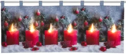 Scheibengardine X-Mas sortiert B/L: ca. 120x45 cm