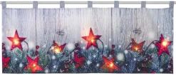 Scheibengardine X-Mas sortiert B/L: ca. 120x45 cm