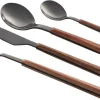 SCHÄFER Besteckset Maple Wood silber Edelstahl 24 tlg.