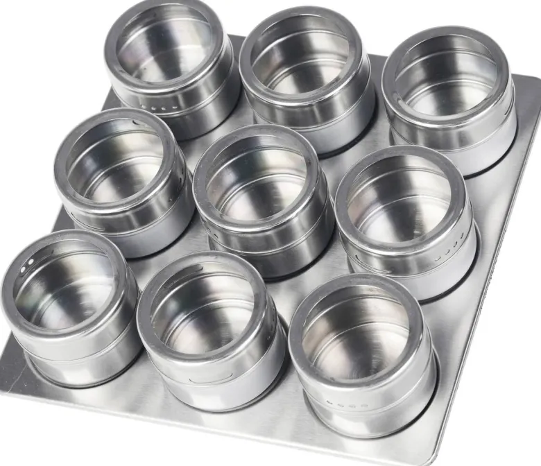 SCHÄFER Gewürzdosenset silber Edelstahl