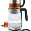 SCHÄFER Teekocher 74268 transparent Glas Stahl ca. 2,6 l