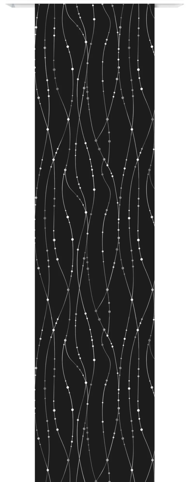 Schiebevorhang New Point schwarz B/L: ca. 60x245 cm