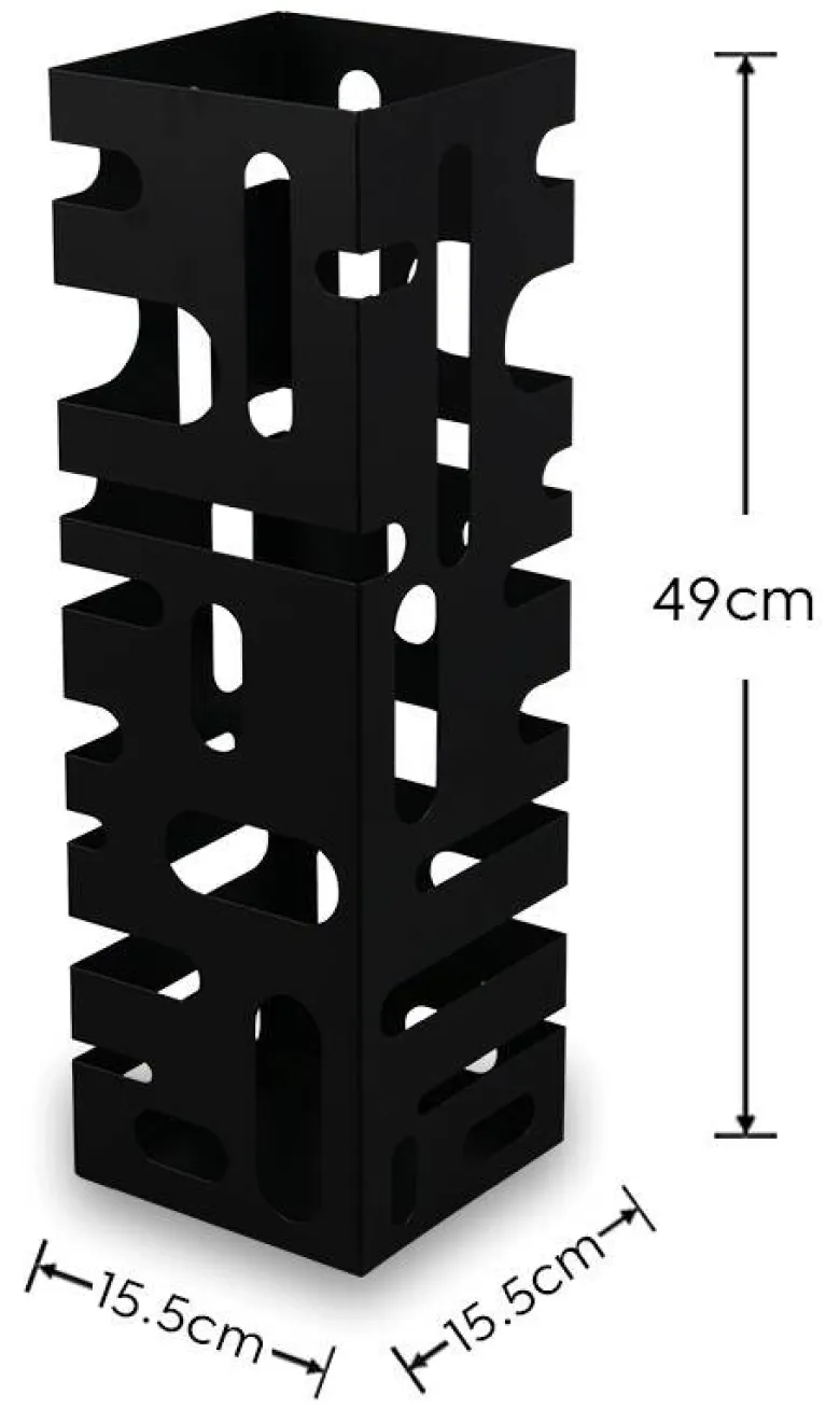 Schirmständer Doris schwarz Metall B/H/T: ca. 18x49x16 cm