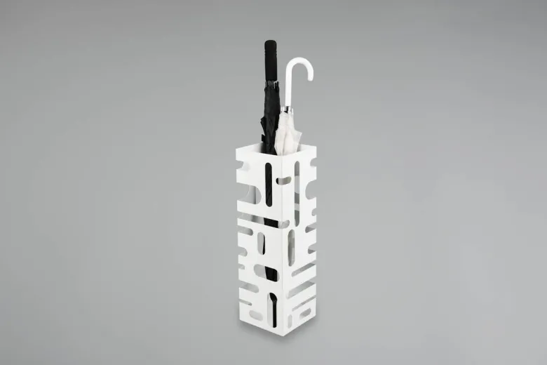 Schirmständer Doris weiß Metall B/H/T: ca. 18x49x16 cm