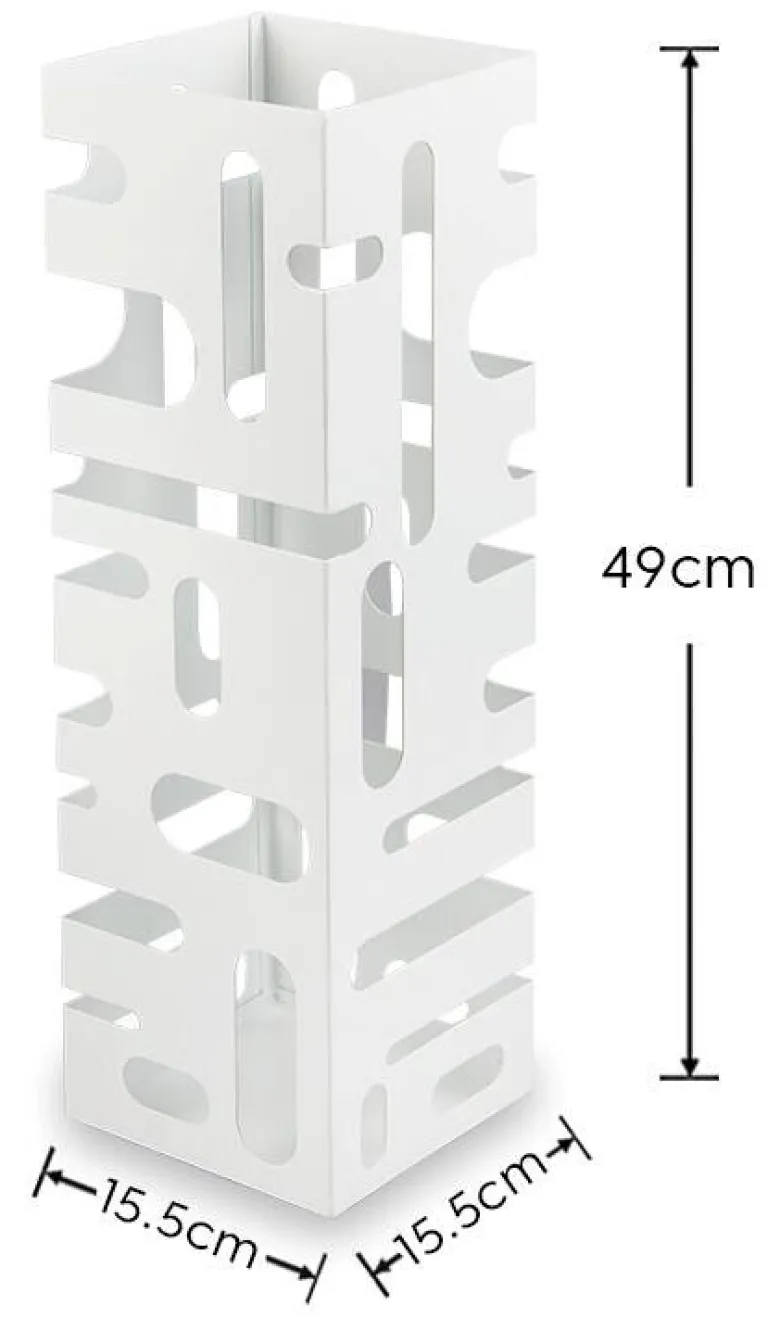 Schirmständer Doris weiß Metall B/H/T: ca. 18x49x16 cm