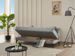 Schlafsofa Action grau B/H/T: ca. 192x86x84 cm