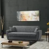 Schlafsofa Alanya grau Microfaser B/H/T: ca. 227x91x83 cm