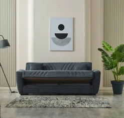 Schlafsofa Alanya grau Microfaser B/H/T: ca. 227x91x83 cm