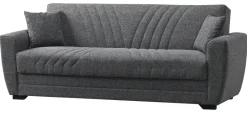 Schlafsofa Alanya grau Microfaser B/H/T: ca. 227x91x83 cm