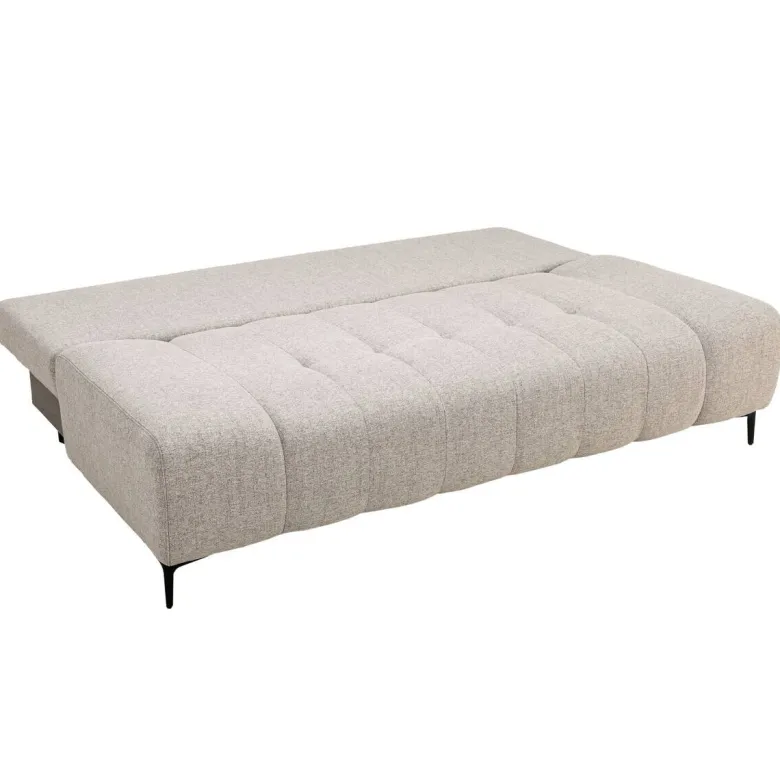 Schlafsofa Alicante hellbraun Webstoff B/H/T: ca. 195x88x95 cm
