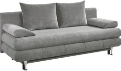 Schlafsofa Benfeld grau Microfaser B/H/T: ca. 190x93x92 cm
