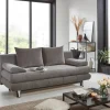 Schlafsofa Benfeld taupe Microfaser B/H/T: ca. 190x93x92 cm