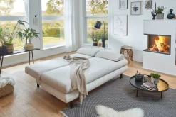 Schlafsofa Bern natur Microfaser B/H/T: ca. 190x93x92 cm