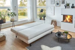 Schlafsofa Bern natur Microfaser B/H/T: ca. 190x93x92 cm