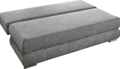 Schlafsofa Biel silber Microfaser B/H/T: ca. 199x97x95 cm