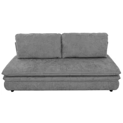 Schlafsofa Fiesta grau Microfaser B/H/T: ca. 200x89x85 cm