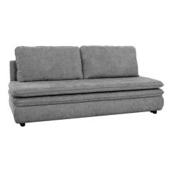 Schlafsofa Fiesta grau Microfaser B/H/T: ca. 200x89x85 cm