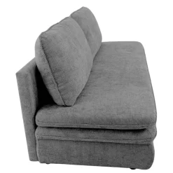 Schlafsofa Fiesta grau Microfaser B/H/T: ca. 200x89x85 cm