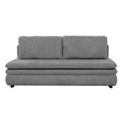 Schlafsofa Fiesta grau Microfaser B/H/T: ca. 200x89x85 cm