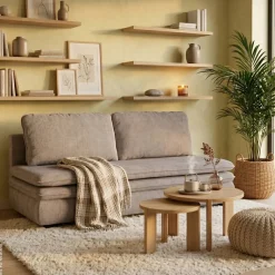 Schlafsofa Fiesta Greige Microfaser B/H/T: ca. 200x89x85 cm